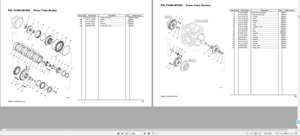Komatsu Crawler Dozers D65EX 16 Parts Book FEN02148 01 1