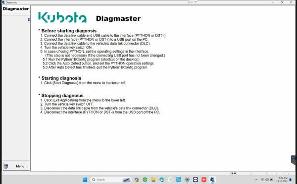Kubota Diagmaster 22.08.01 2022 level 9 Engineering Remote Installation 4