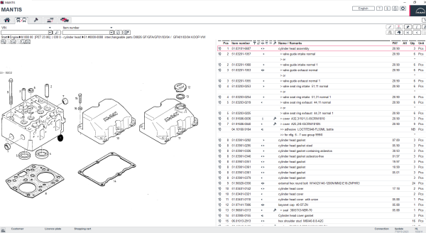 MAN MANTIS EPC v716 10.2023 Spare Parts Catalog New Interface 5