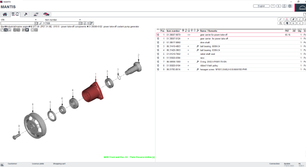 MAN MANTIS EPC v716 10.2023 Spare Parts Catalog New Interface 8