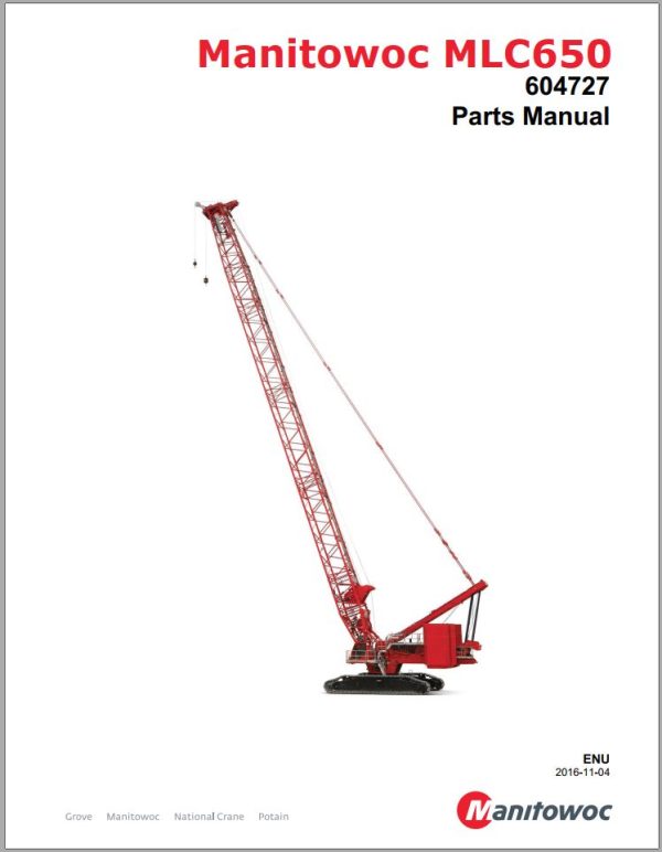 Manitowoc Crane 2023 Spare Parts Catalog Manual PDF EN 2