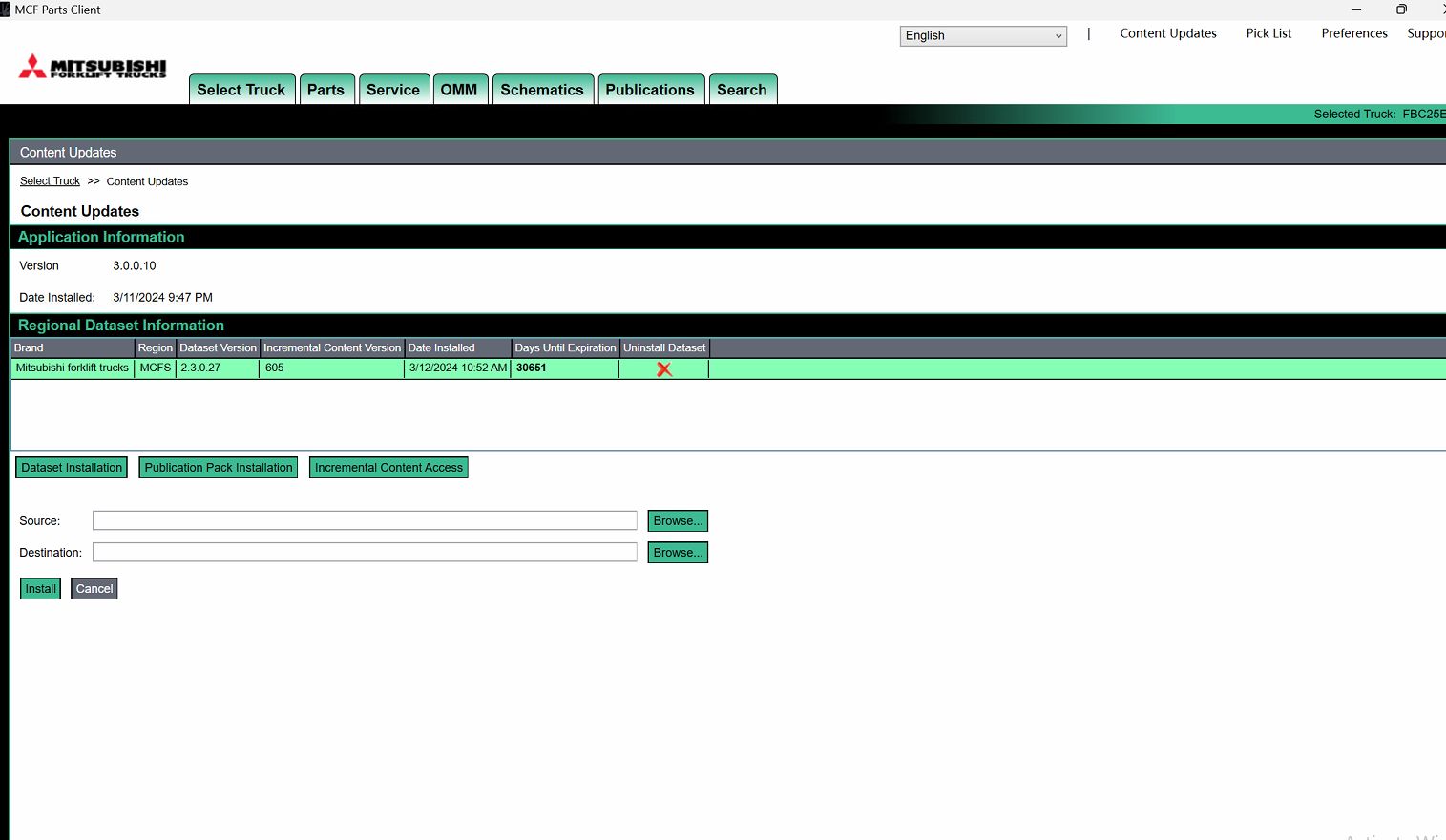 Mitsubishi Forklift Trucks MCFS ASIA EPC 12.2023 Spare Parts Catalog 1