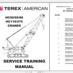 Terex Crane HC80 Shop Manual Electrical Hydraulic Schematic 1
