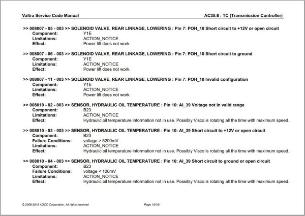 Valtra Automation Configuration AC35.6 Service Code Manual 1