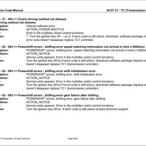 Valtra Automation Configuration AC37.31 Service Code Manual 1