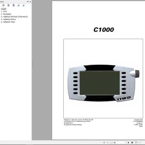 Valtra Datatronic C1000 Operators Manual PL