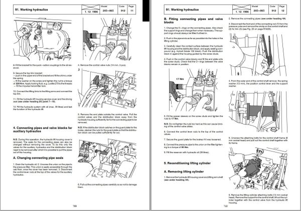 Valtra Tractor 205 to A95 Service Manual 39200212 1