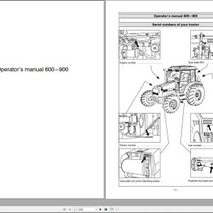 Valtra Tractor 600 700 800 900 Operators Manual