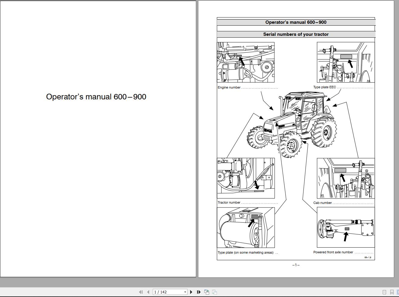 Valtra Tractor 600 700 800 900 Operators Manual
