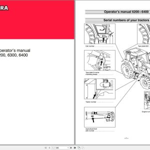 Valtra Tractor 6200 6300 6400 Operators Manual