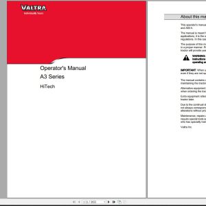 Valtra Tractor A83h A93h Operators Manual