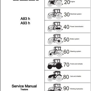 Valtra Tractor A83h A93h Service Manual 1