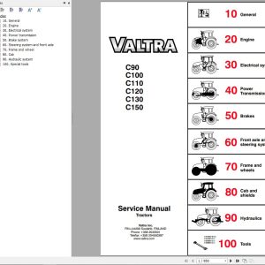 Valtra Tractor C90 to C150 Service Manual