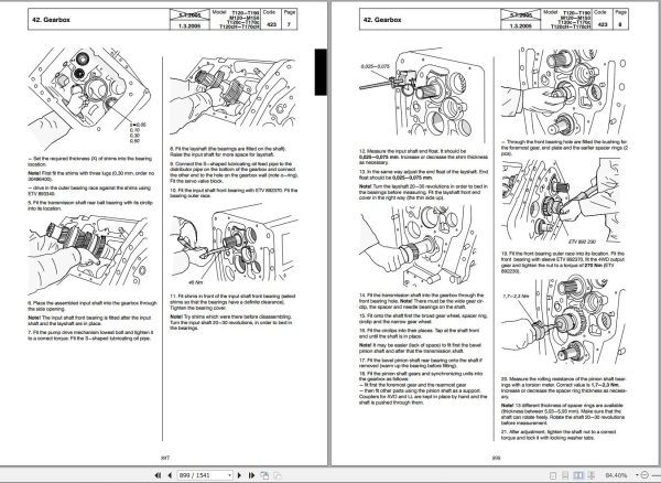 Valtra Tractor M120 to XM150 Service Manual 1