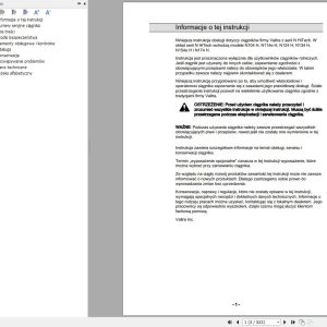 Valtra Tractor N104H to N174H Operators Manual PL