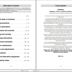Valtra Tractor N111eLS N121LS N141LS Operators Manual 39838215