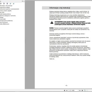 Valtra Tractor N134H1C8 N1154eH1C8 N174H1C8 Operators Manual PL