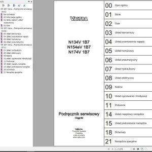 Valtra Tractor N134V1B7 N154eV1B7 N174V1B7 Service Manual PL