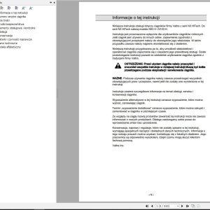 Valtra Tractor N93H N103H Operators Manual PL