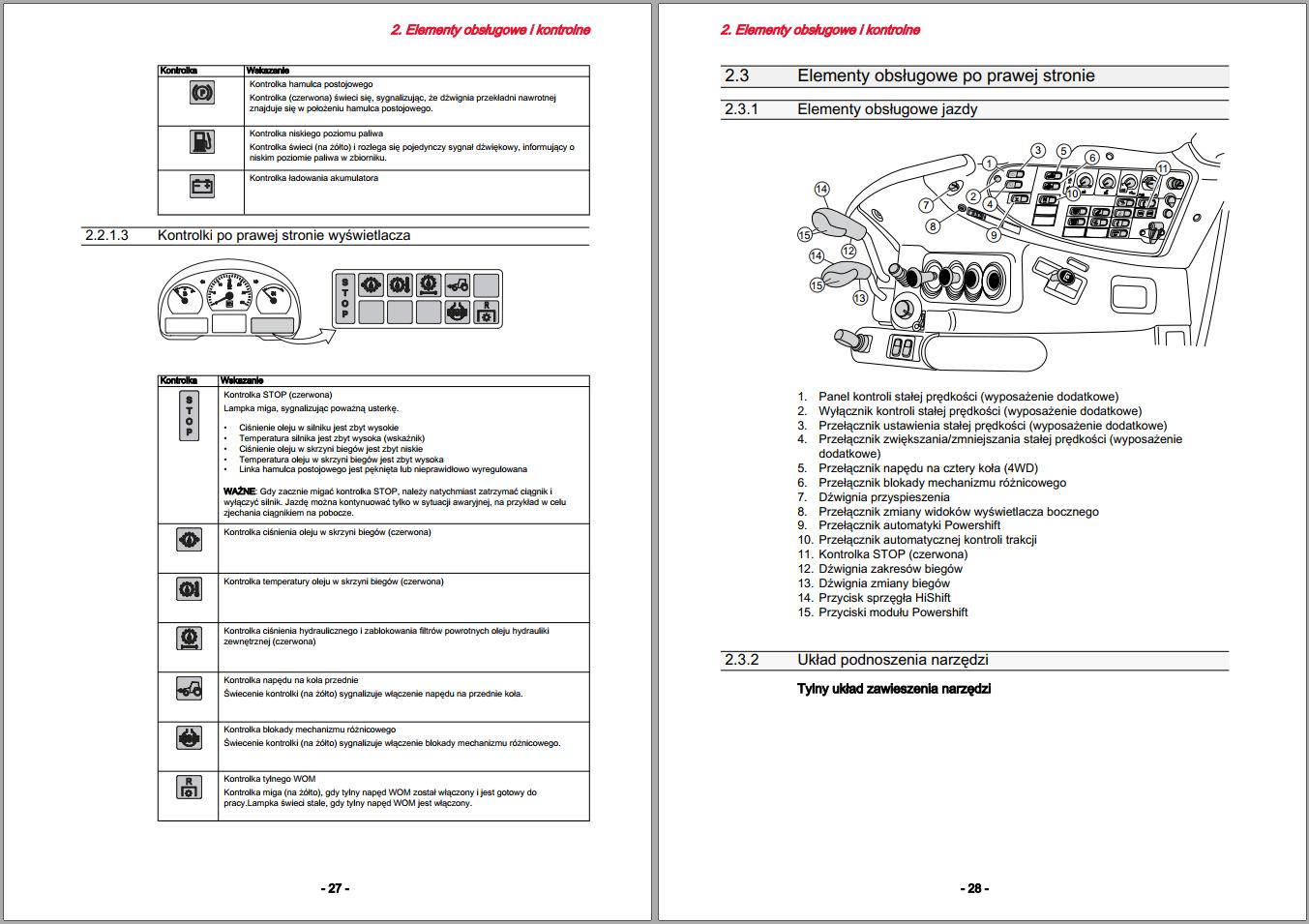 Valtra Tractor N93H N103H Operators Manual PL 1