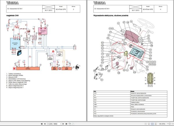 Valtra Tractor N93H3 N103H3 Service Manual PL 1
