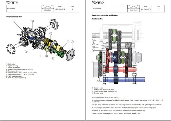 Valtra Tractor N93H5 N103H5 Service Manual 1
