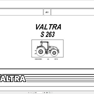 Valtra Tractor S263 Parts Catalog 3906329M3
