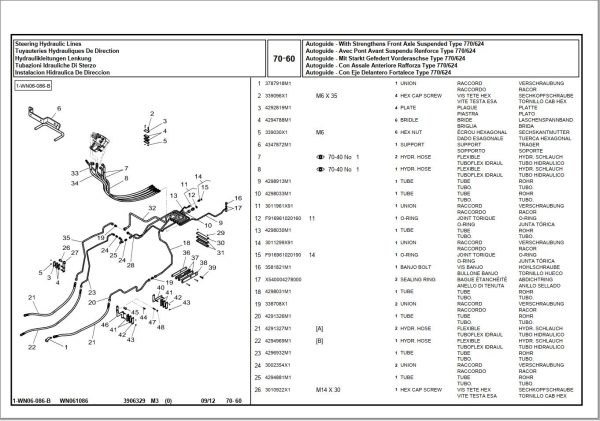 Valtra Tractor S263 Parts Catalog 3906329M3 1