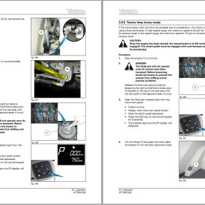 Valtra Tractor S274 to S374 Operators Manual Operation 1