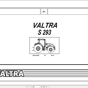 Valtra Tractor S293 Parts Catalog 3906330M3