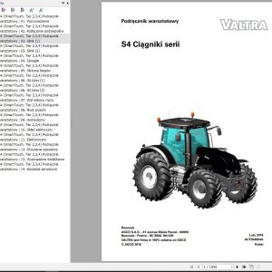 Valtra Tractor S4 Series Workshop Manual PL