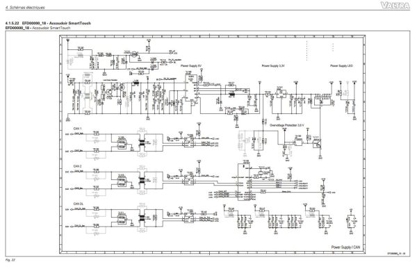 Valtra Tractor S4 Smarttouch Armrest Electric Diagram 1