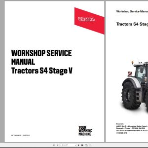 Valtra Tractor S4 Stage V Workshop Service Manual