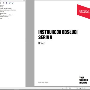 Valtra Tractor Series A HiTech Operators Manual PL