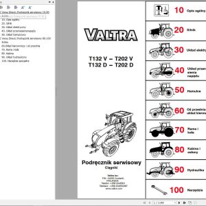 Valtra Tractor T132V T202V T132D T202D Service Manual PL