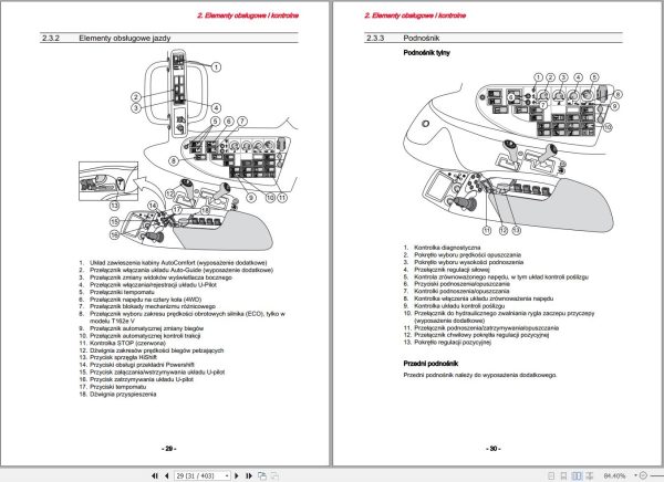 Valtra Tractor T132V to T202V Operators Manual 39844306 PL 1