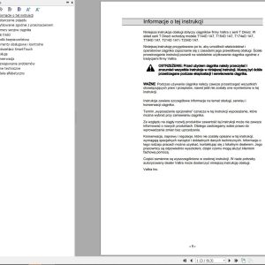 Valtra Tractor T144D1A7 to T234D1A7 Operators Manual PL
