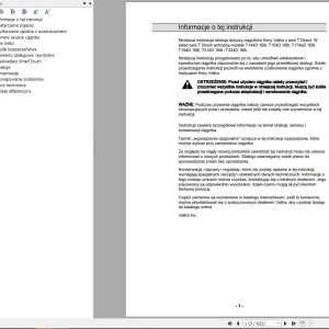 Valtra Tractor T144D1B8 to T234D1B8 Operators Manual 39928302 PL