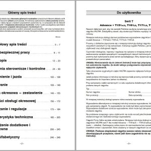 Valtra Tractor T151eLS T161LS T171LS T191LS Operators Manual PL