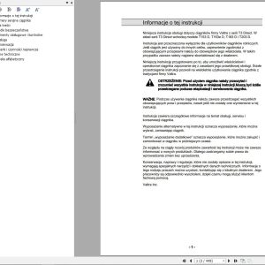 Valtra Tractor T153D T163eD T183D T203D Operators Manual PL