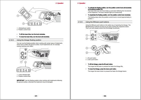 Valtra Tractor T153D T163eD T183D T203D Operators Manual 1