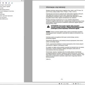 Valtra Tractor T153V T163eV T183V T213V Operators Manual PL