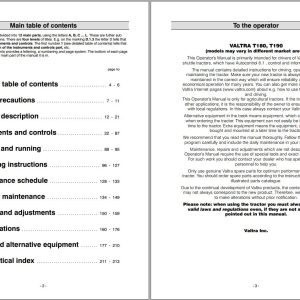 Valtra Tractor T180 T190 Operators Manual 39821214