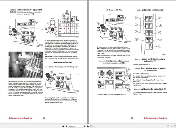 Valtra Tractor T180CR T190CR Operators Manual 39821215 1
