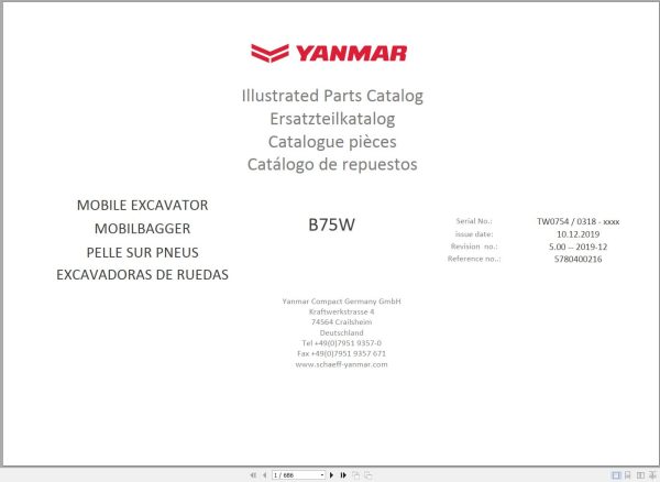 Yanmar Operator Parts Service Manuals and Wiring Hydraulic Diagrams 13.0 GB PDF 3