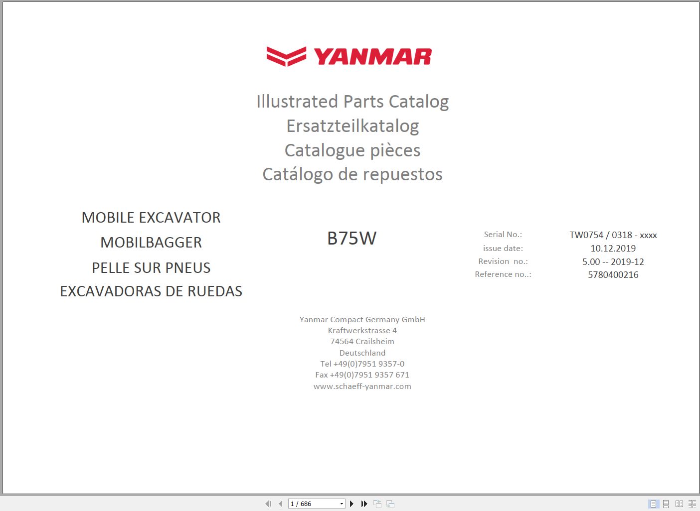 Yanmar Operator Parts Service Manuals and Wiring Hydraulic Diagrams 13.0 GB PDF 3