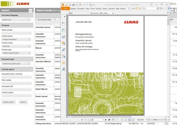 CLAAS WebTIC Offline EN 11.2023 Operator Manual Repair Manual Service Documentation 2 1