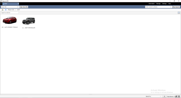 Chrysler Fiat Alliance FCA EPC5 International 10.2023 Spare Parts Catalogue 2