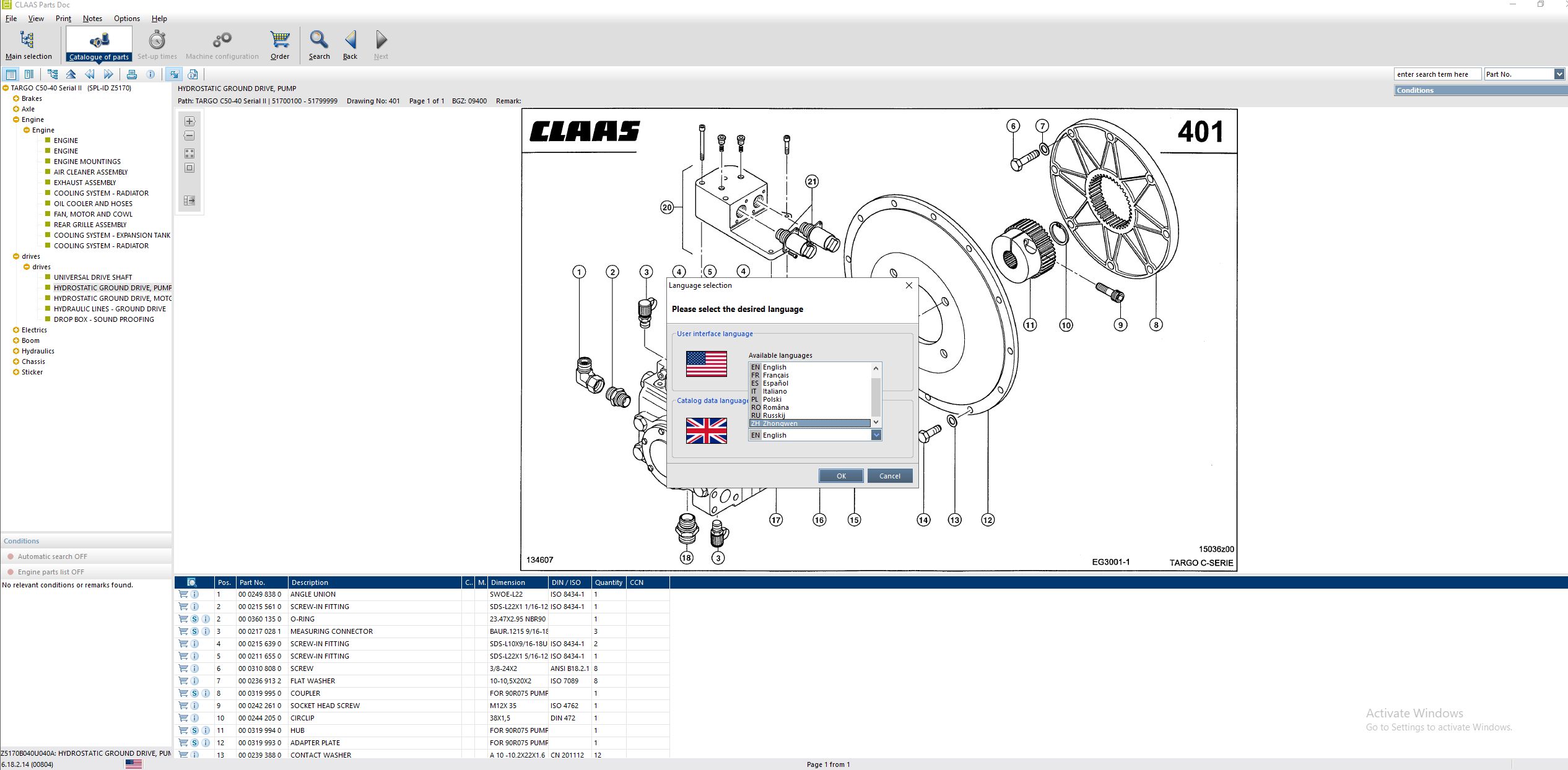 Claas Parts Doc 2.2 11.2023 Agricultural Updated 804 EPC Spare Parts Catalog 11