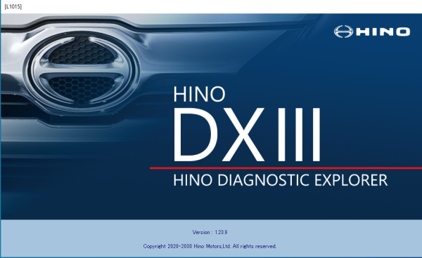 Hino DX3 Ver 1.23.9 11.2023 Diagnostic Software 1